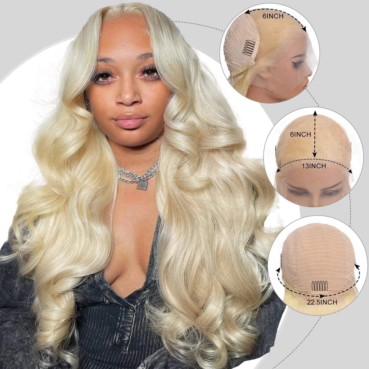 Blonde Body Wave - HD Lace Frontal Human Hair Glueless Wig