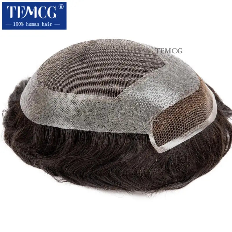 Swiss Lace 100% Natural Human Hair Toupee Hair Replacement Systems - Various Options Available