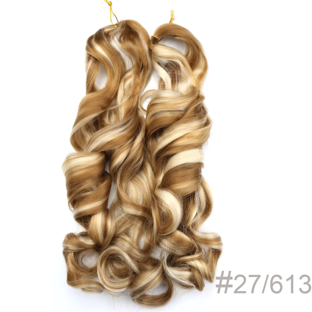 Spiral Curls Pre-Stretched Braiding Hair - Various Ombre Selections