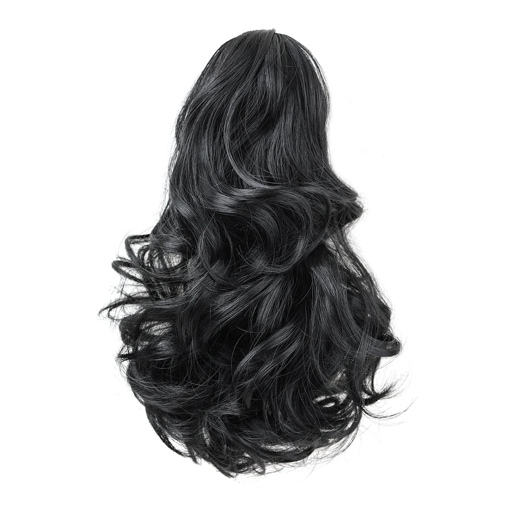 Short Synthetic Curly Claw Clip On Ponytails