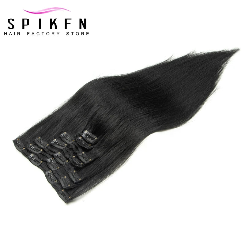 Straight 100% Human Hair Clip Ins - Various Options Available
