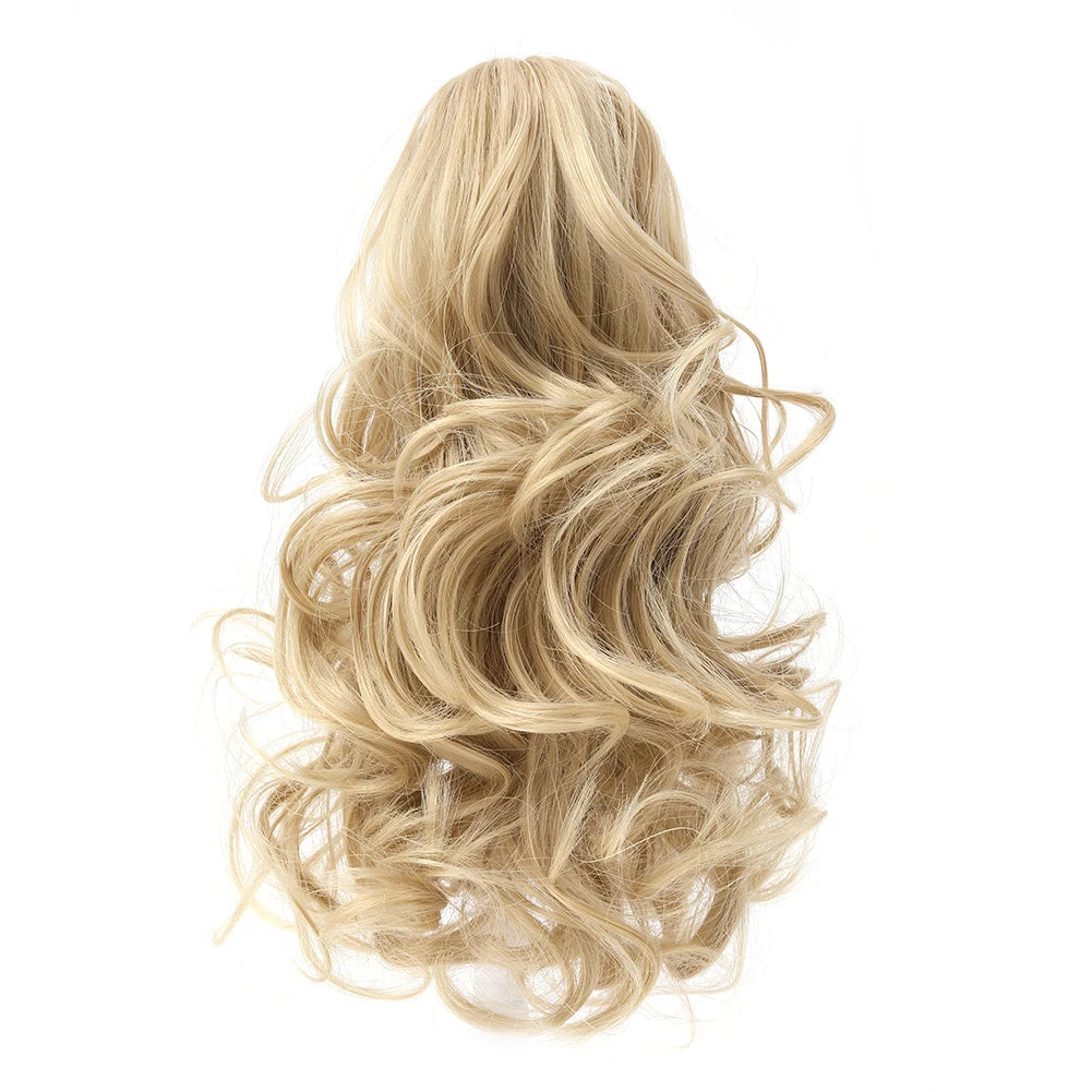 Short Synthetic Curly Claw Clip On Ponytails