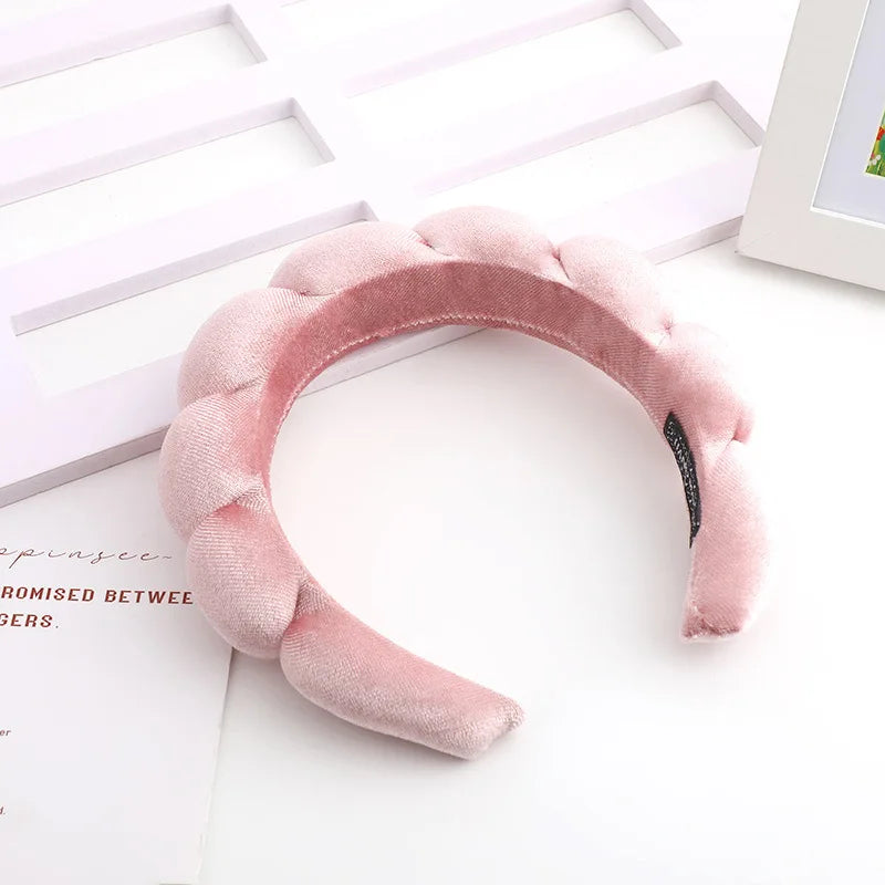 Women's TerryCloth Spa Puffy Sponge Headbands