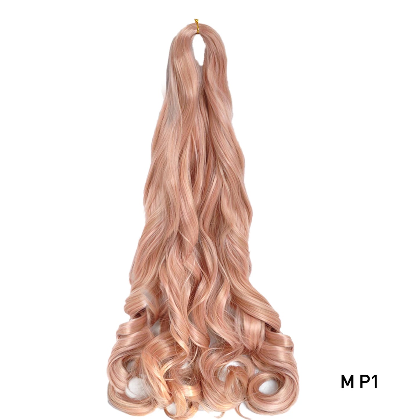 French Spiral Curls Pre Stretched Loose Synthetic Braiding Hair