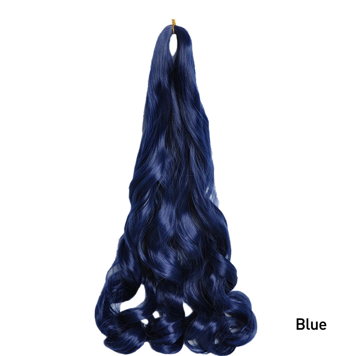 French Spiral Curls Pre Stretched Loose Synthetic Braiding Hair