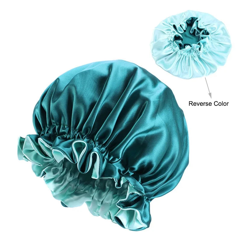 Silk Night Double Layered Bonnet