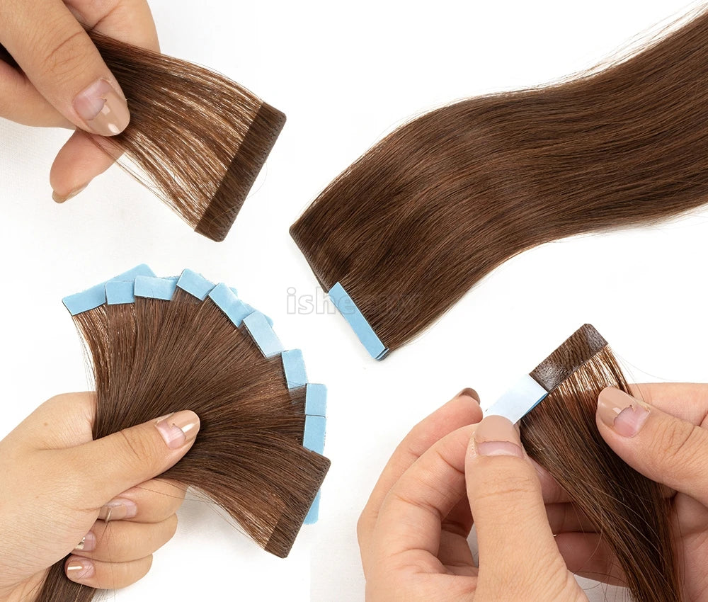 PU Skin Weft Invisible Tape-Ins Human Hair