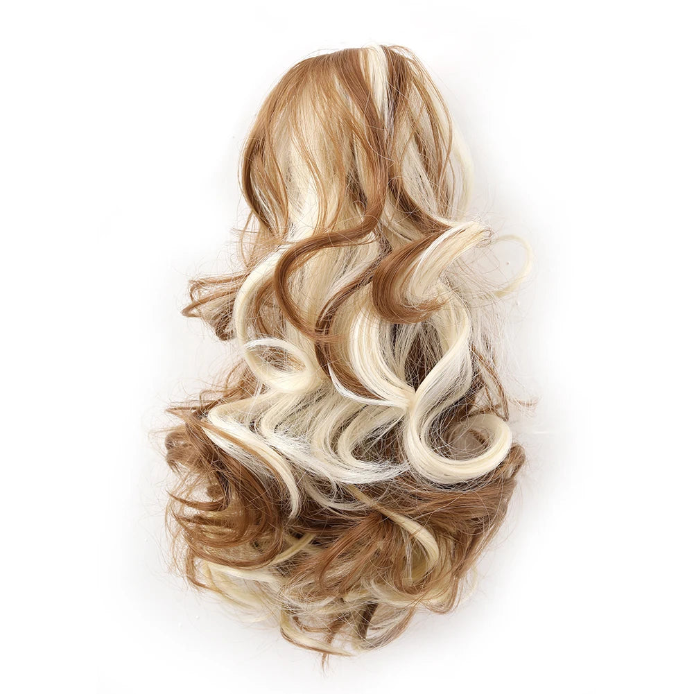 Short Synthetic Curly Claw Clip On Ponytails