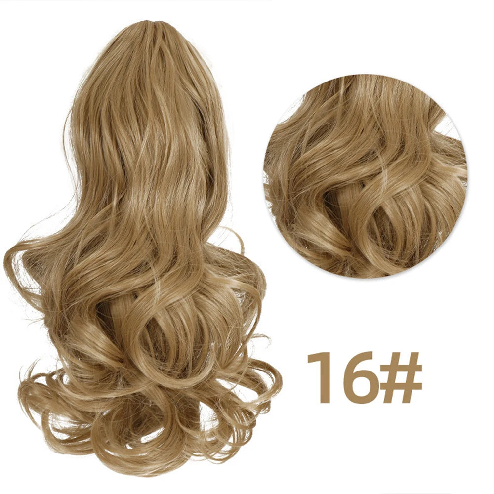 Curly Body Wave Synthetic Clip In Ponytails - Various Options Available