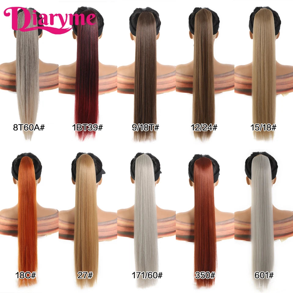 Long Straight Synthetic Ponytails - Various Options Available