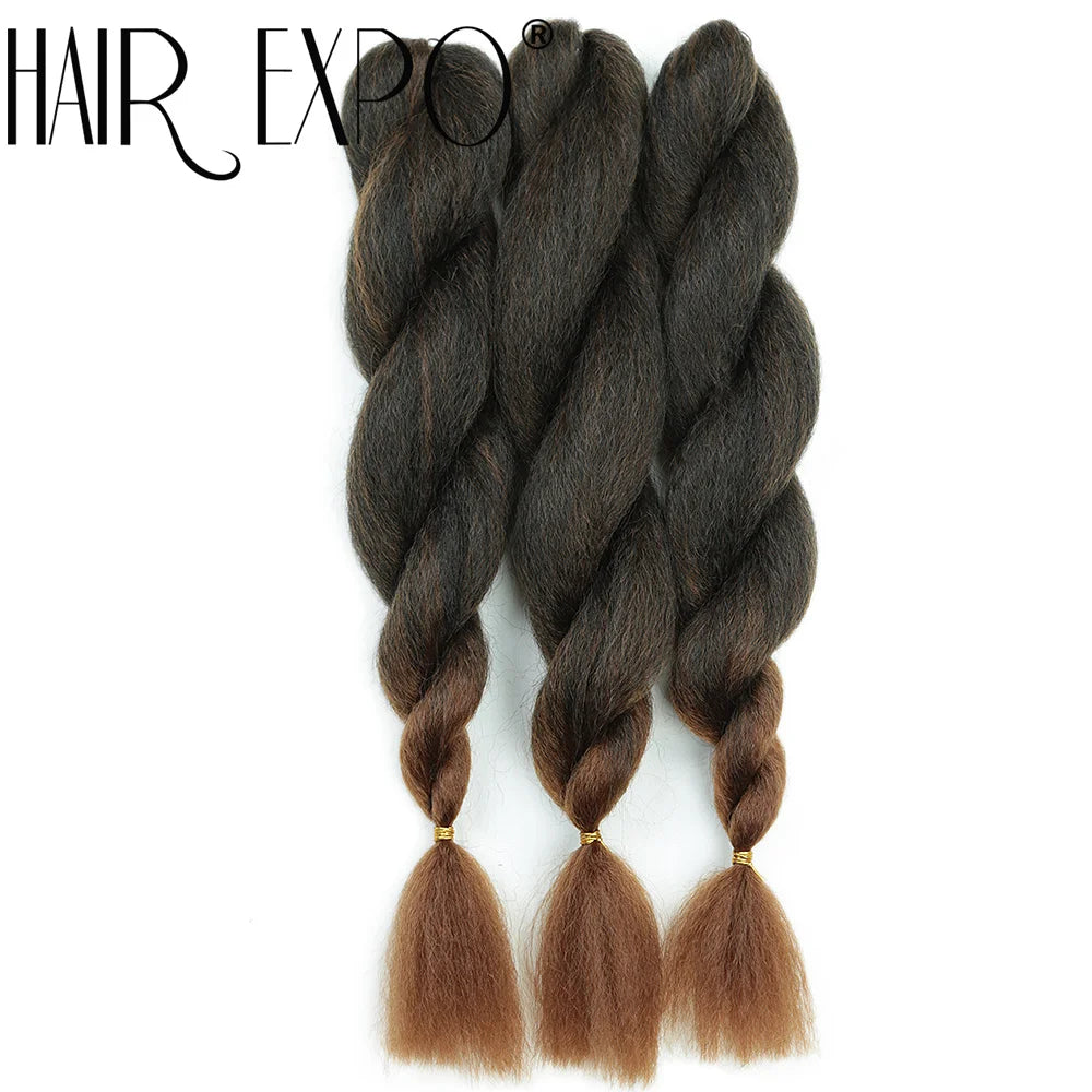 26Inch Yaki Straight Braiding Synthetic Hair - Various Colors Available