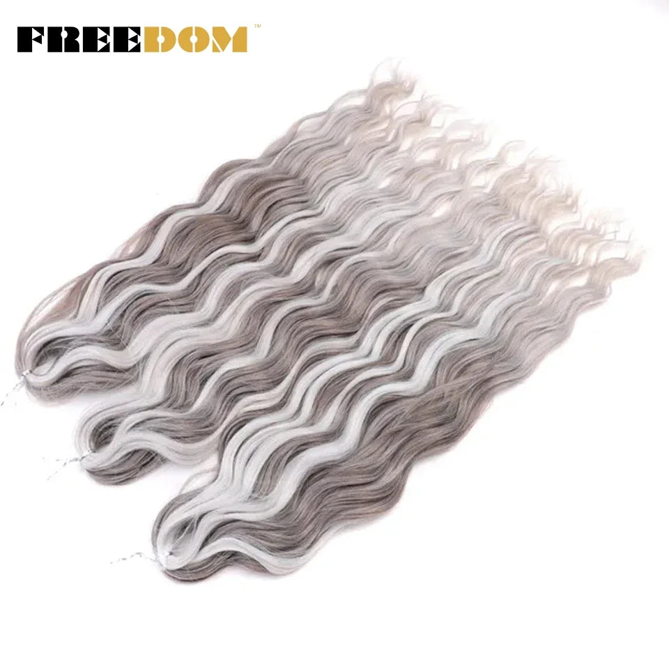 Deep Water Wave Synthetic 24inch Long Crochet Hair