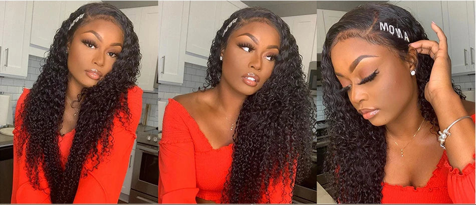Mongolian Kinky Curly Raw Remy Human Hair Weave Bundles
