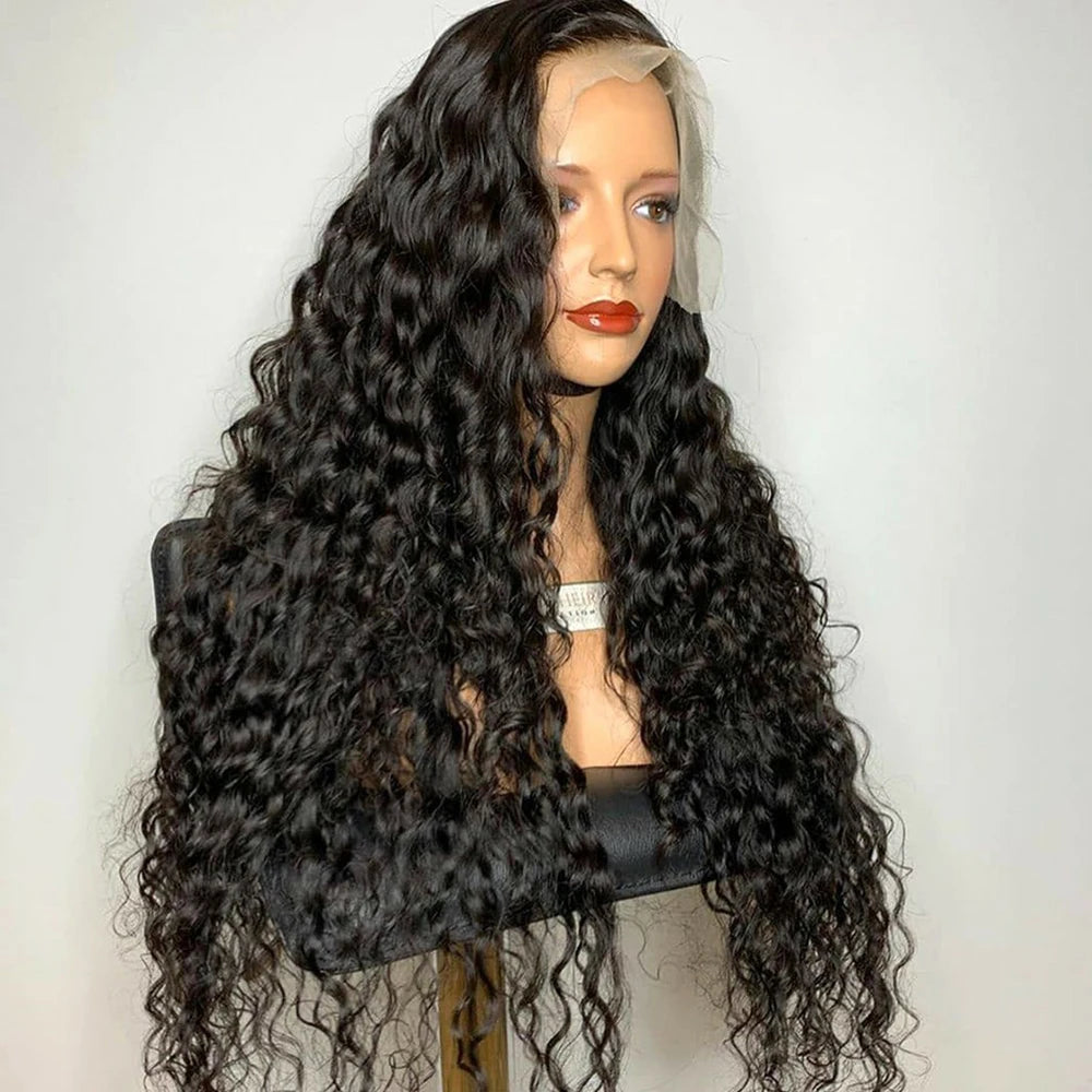 Peruvian Water Wave - 13x6 Transparent Lace Front Human Hair Glueless Wig