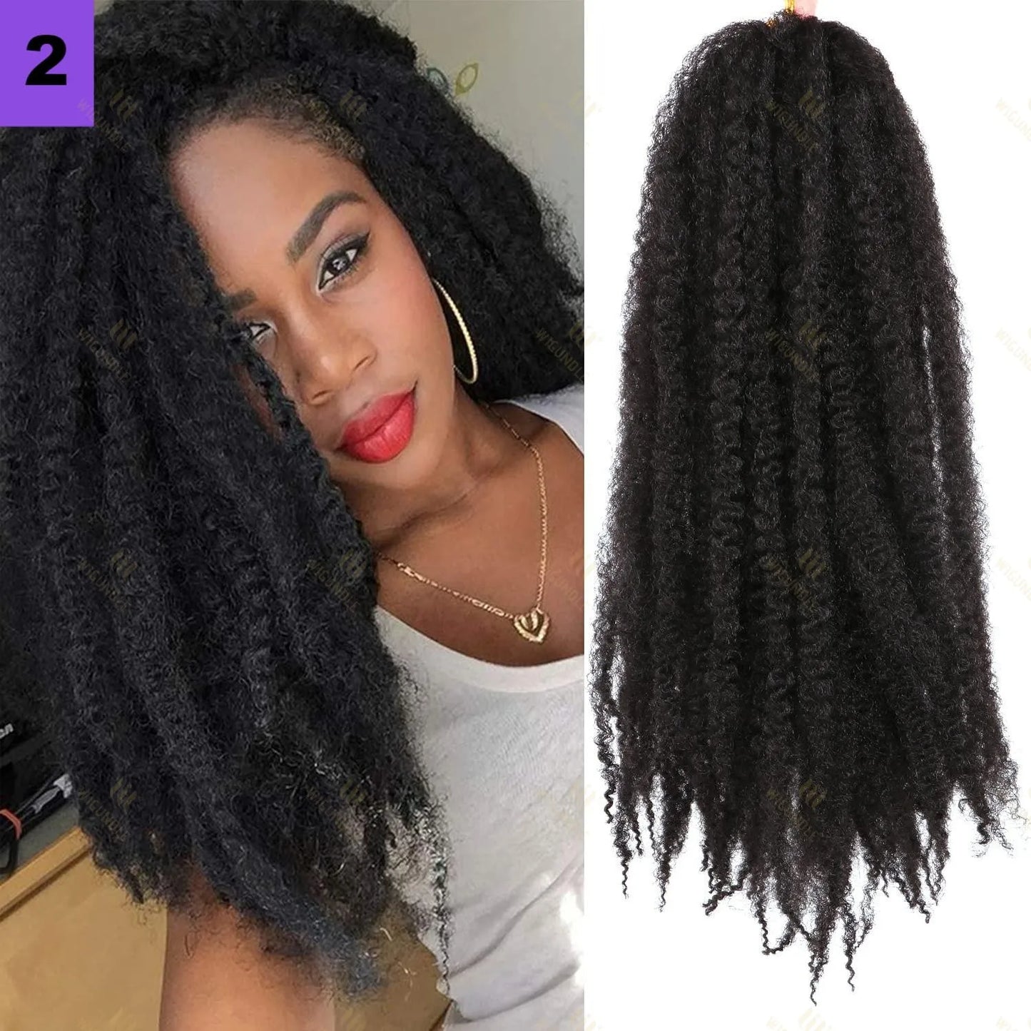 Marley Twists Synthetic Braiding/Crochet Hair - Various Colors Available