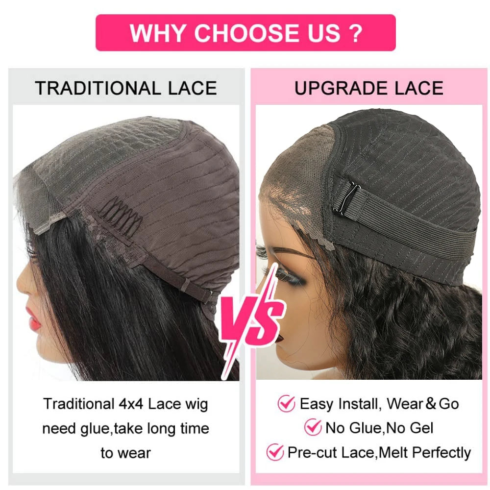 Body Wave - Glueless Human Hair Ready To Wear Lace Front Wig