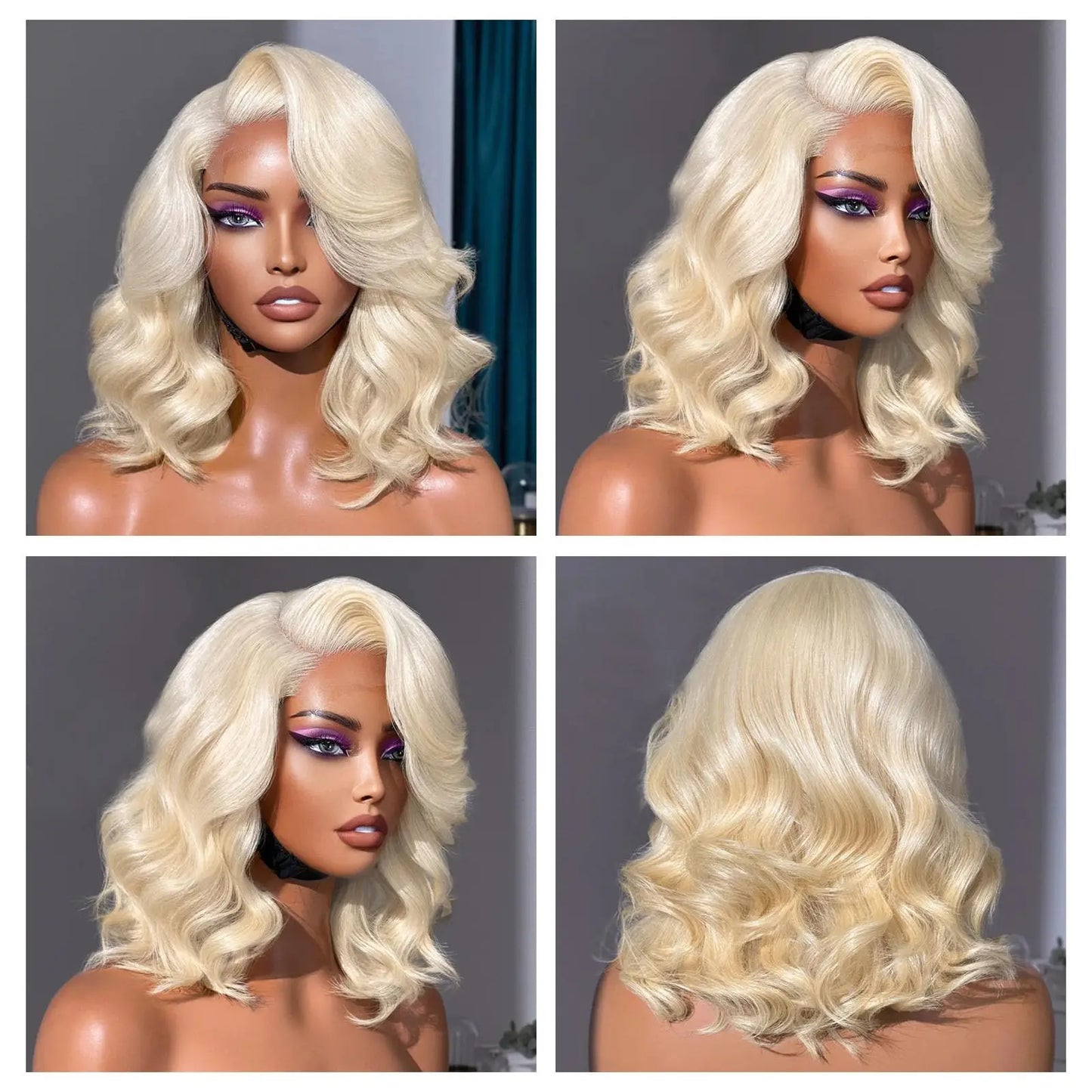 613 Blonde Loose Wave Short Bob - HD Lace Front Glueless Wig