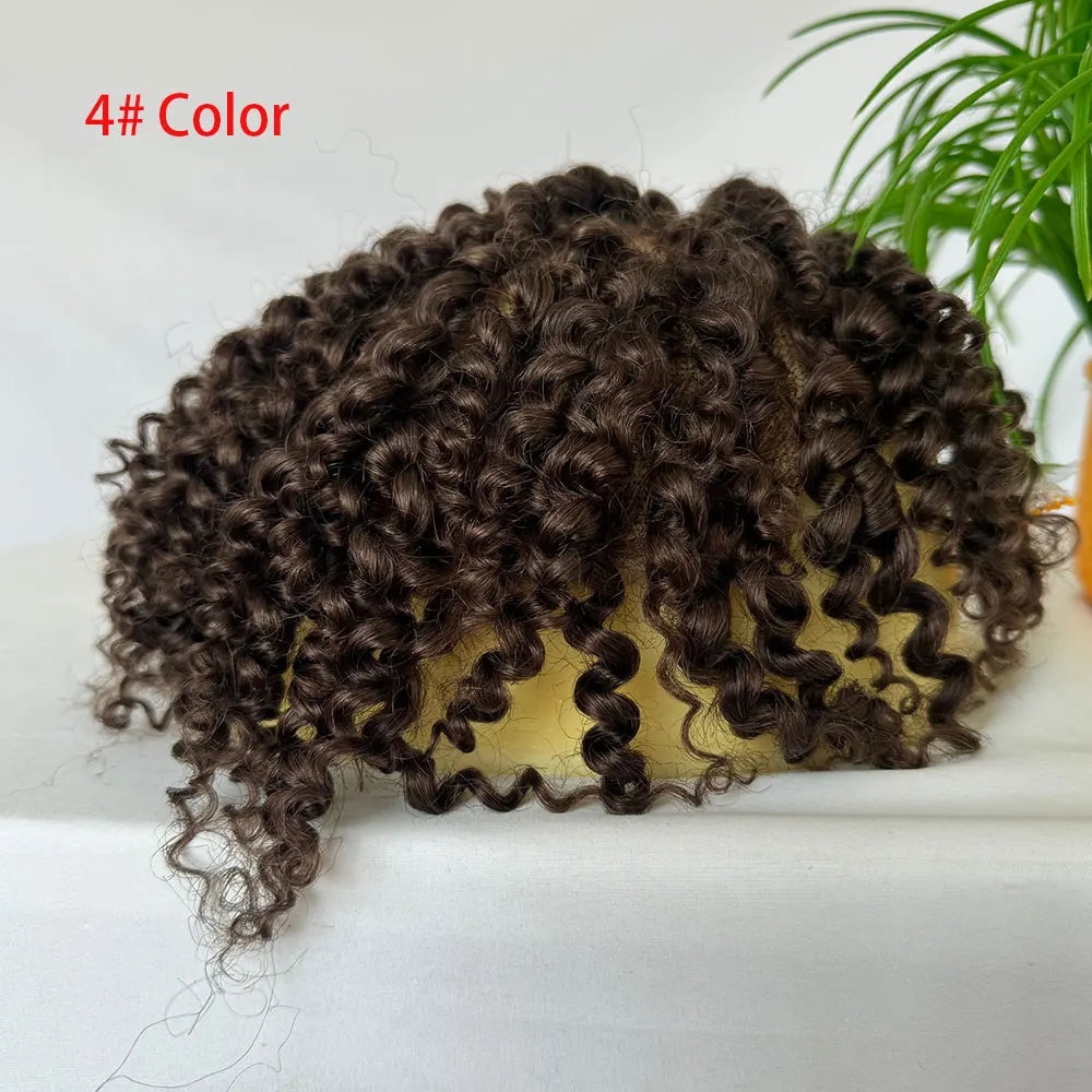 Curly Human Hair Toupee/Hairpiece Full Lace - Various Options Available
