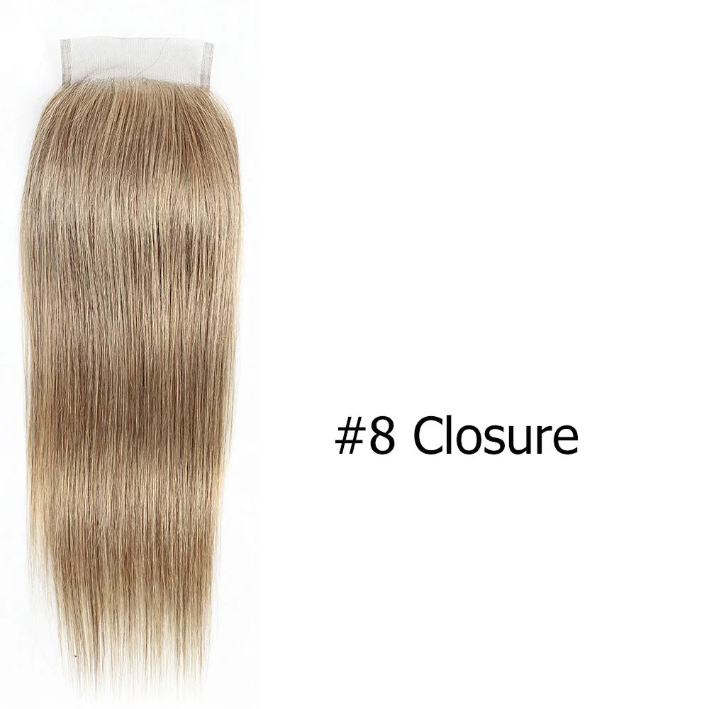 Straight Remy  Human Hair Transparent Lace & Closure - Various Options Available