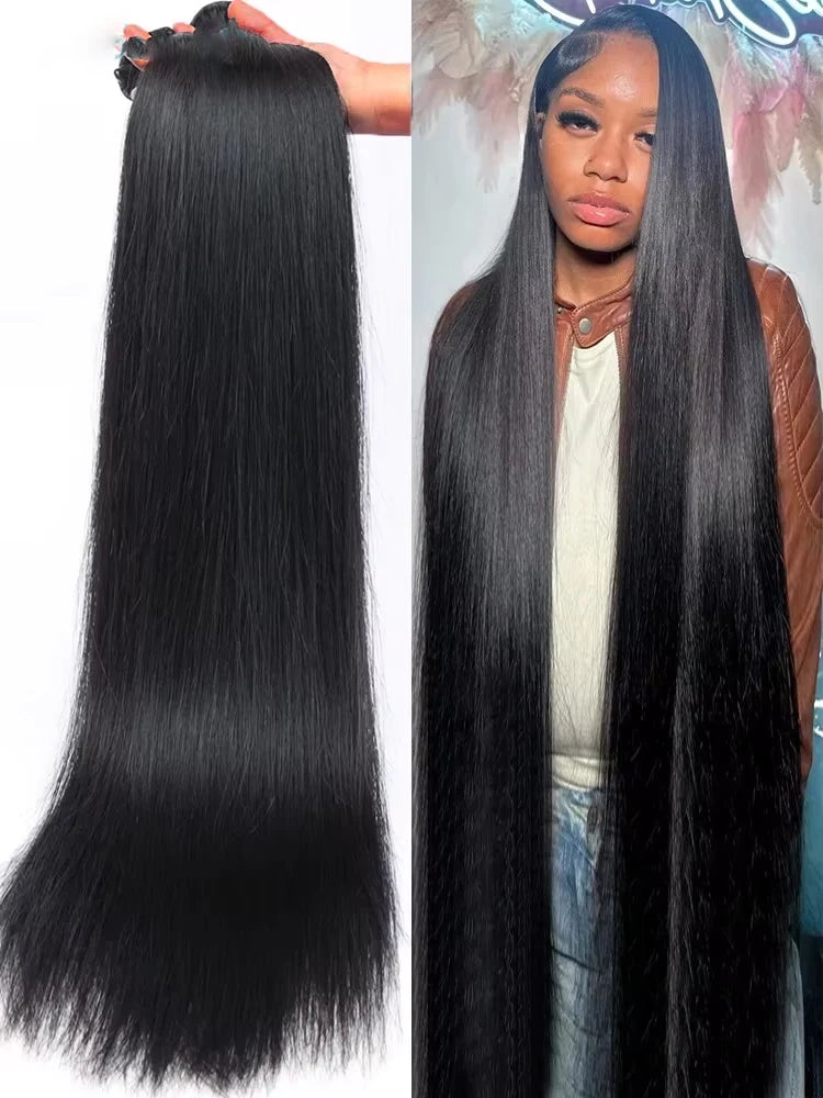 Straight Brazilian Weave Raw Human Hair Bundles