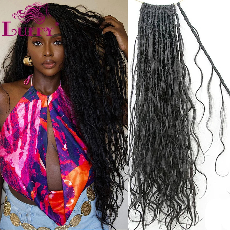 Body Wave Pre-Looped Human Hair Crochet Boho Locs