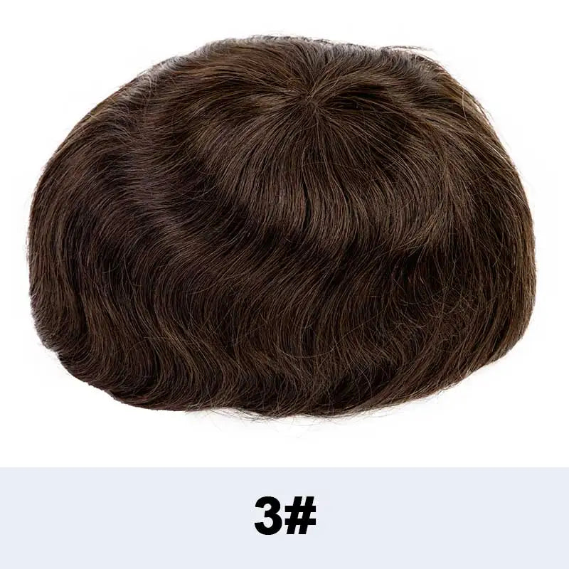Mono Lace Men's Skin Pu Around Toupee Prosthesis Remy Human Hair Systems - Various Options Available