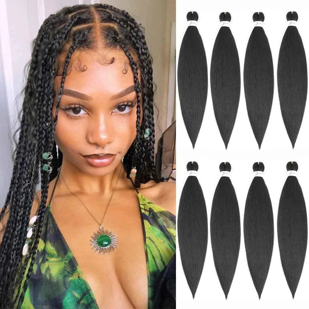 Pre-Stretched Synthetic Braiding Hair - Various Colors Available