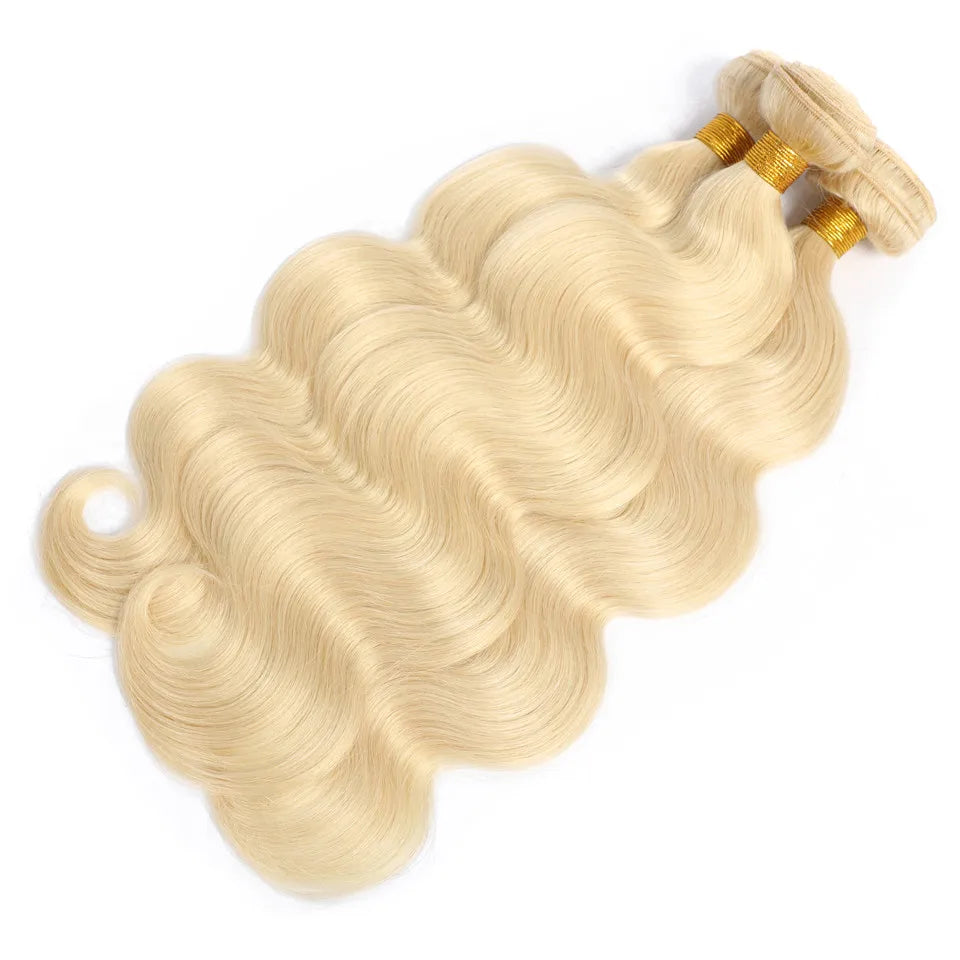 Ombre Blonde Body Wave Bundles - Brazilian Remy 100% Unprocessed Human Hair