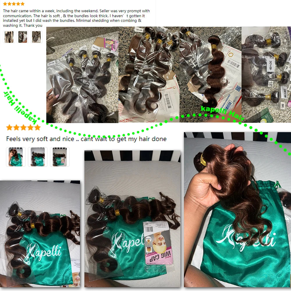 Body Wave Bundles - Human Hair (Two Colors Available)