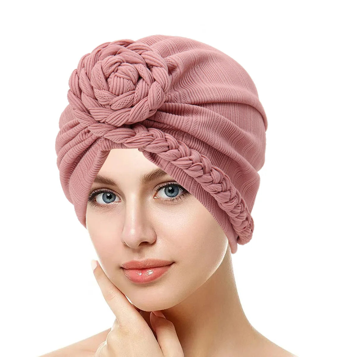 Women's Pleated Turbans in Various Colors