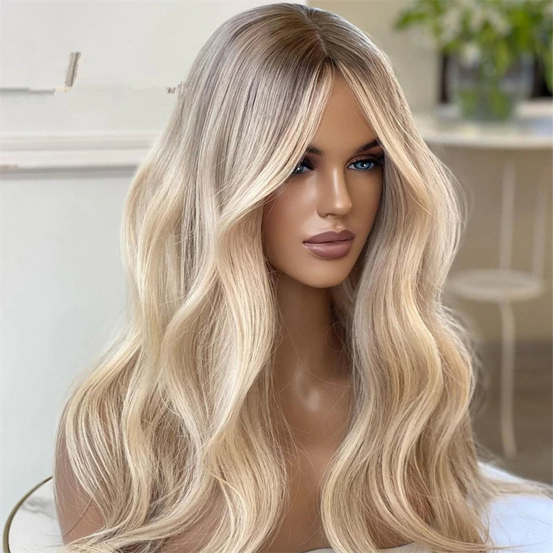 Synthetic Loose Body Wave Lace Front Honey/Platinum/Ash Blonde Wig