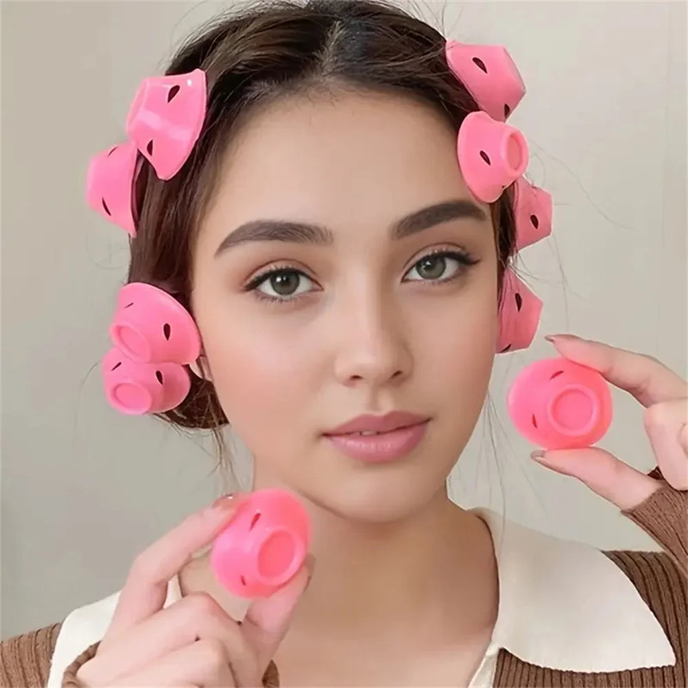 10/20pcs Mushroom Hair Curlers Soft Gentle Hair Care Rollers Non-Slip Silicone Wave Formers for Easy DIY Styling Curling Tools