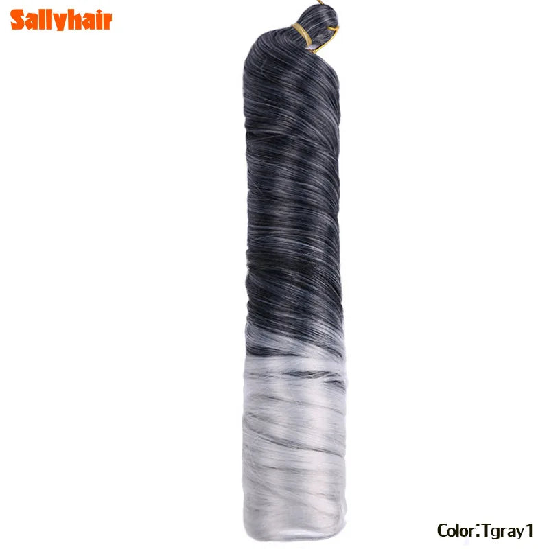 Synthetic French Spiral Curly Pre-Stretched Braiding Hair