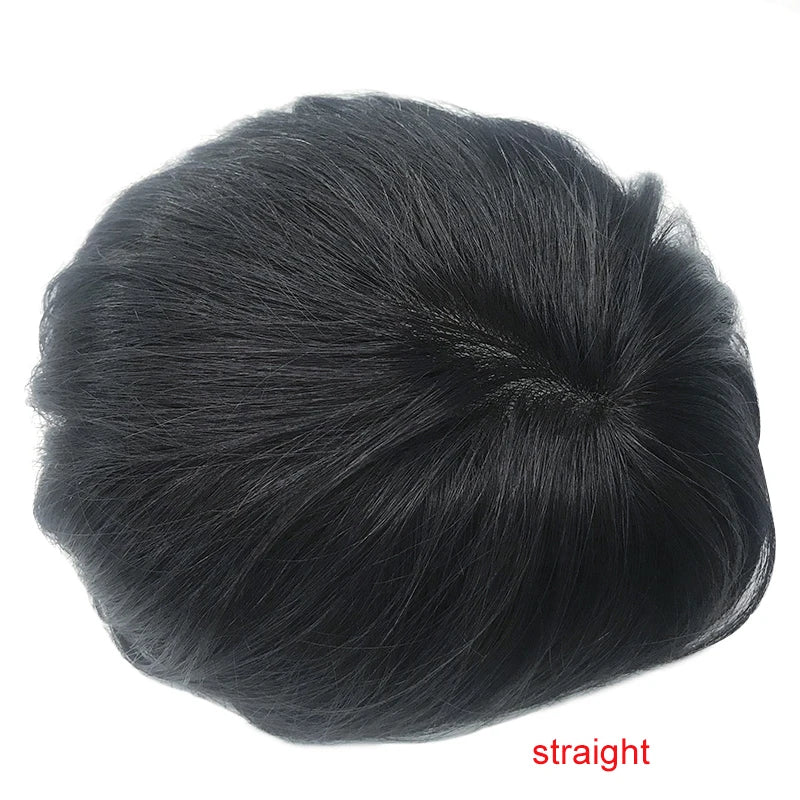 Straight Human Hair Replacement (Toupee) Injection Skin, Hair Capillary Prosthesis