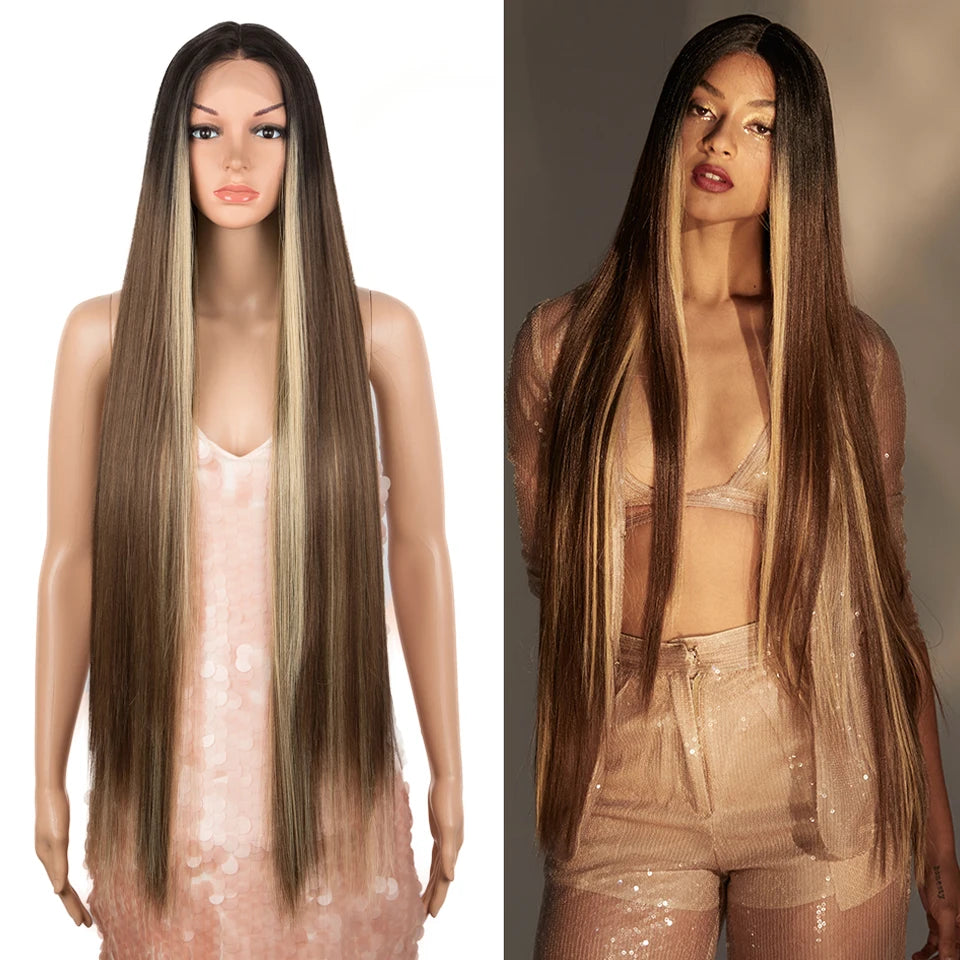 Straight Synthetic Lace Front Wigs - Various Colors Available