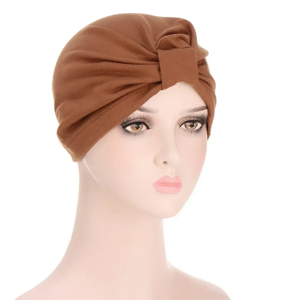 Women's Pleated Turbans in Various Colors