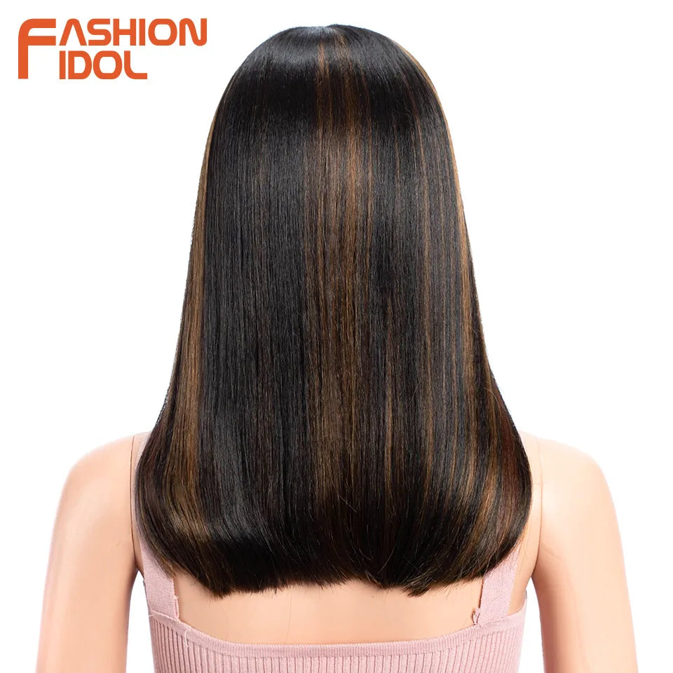 14 Inch Lace Front Synthetic Hair Wigs - Various Colors Available
