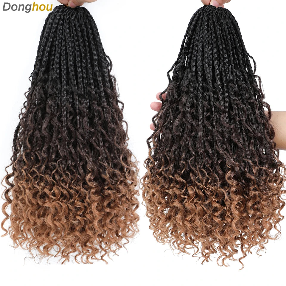 Boho Box Braids Synthetic Crochet Hair