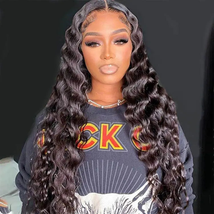 Loose Deep Water Wave - Glueless HD Lace Frontal Ready To Wear Human Hair Wig