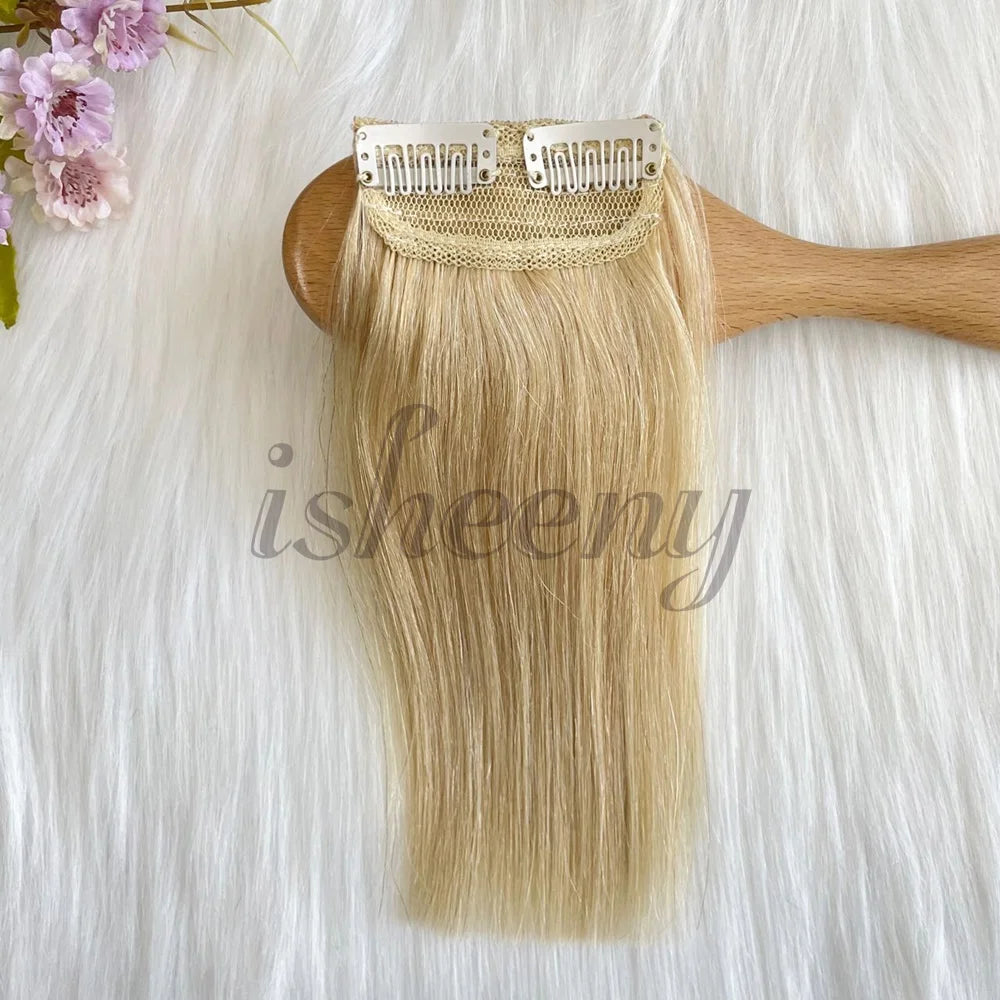 Real Remy Human Hair Clip-In Extensions - Short, Straight Hair Invisible Hairpin Adds Volume & Hides Thinning 10cm-30cm