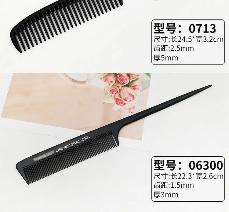 Professional Hair Tail Stainless Steel Styling Combs - Sold Separately
