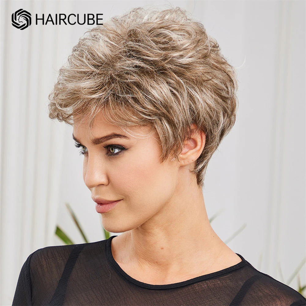 Short Pixie Cut Wigs - Kanekalon Synthetic Hair