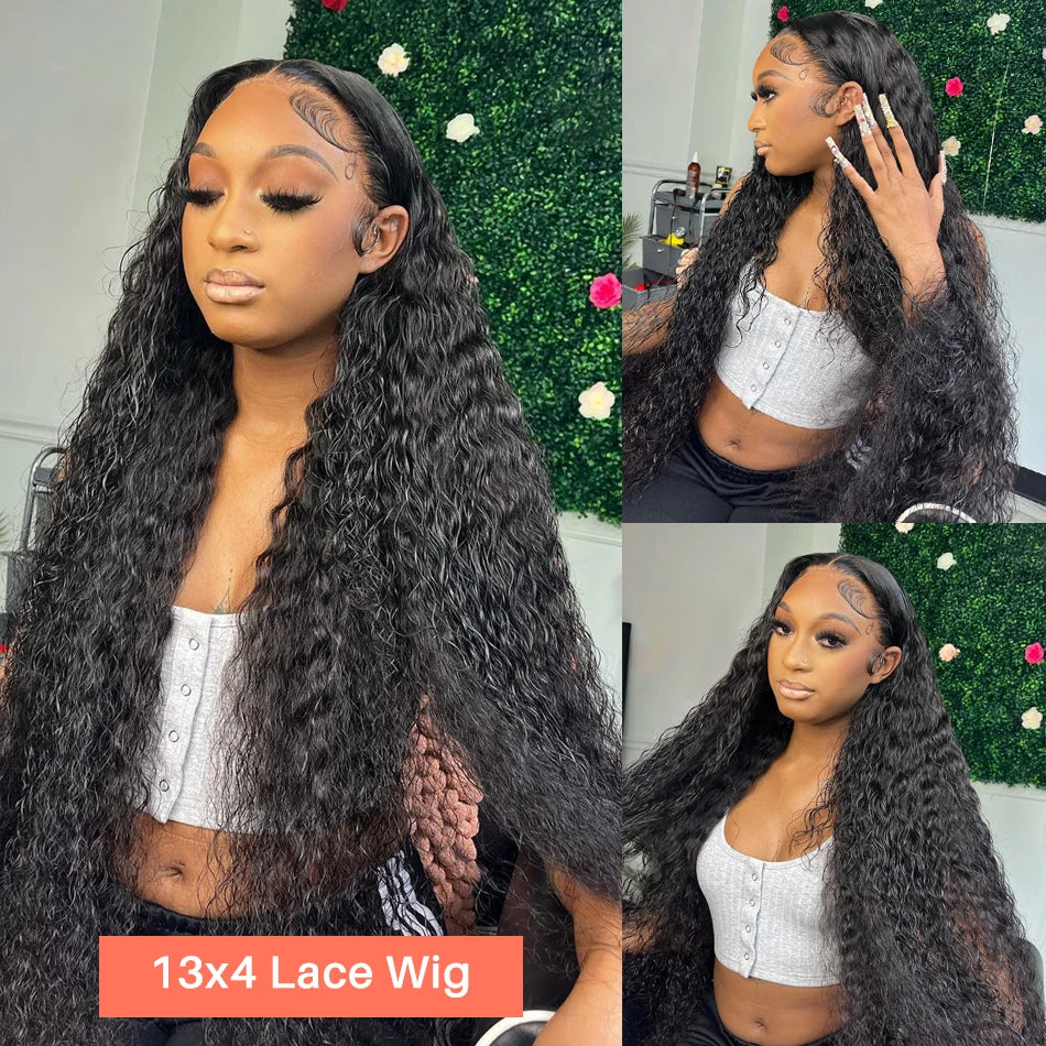 Deep Kinky Curly - HD Transparent Lace Frontal  Human Hair Wig