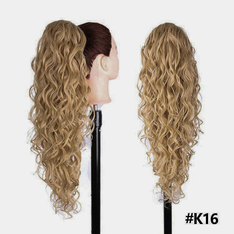 Long Synthetic Clip In Drawstring Ponytails - Various Options Available