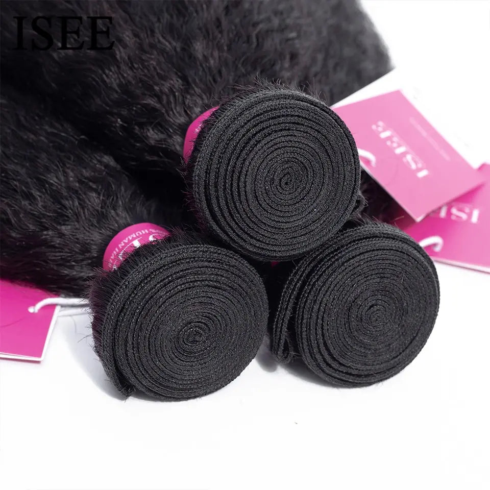 Kinky Straight Bundles 100% Human Hair
