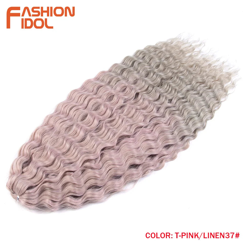 Water Wave Synthetic Crochet Hair - Various Colors Available