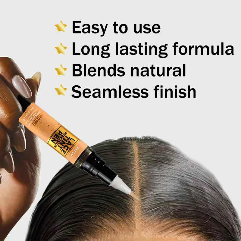 Lace Wig Tint Pen With Brush Applicator - Various Colors Available