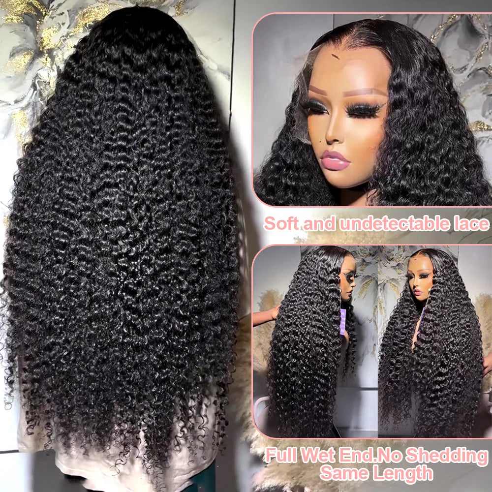 Brazilian Deep Wave Curly - Pre Plucked 360 Lace Front Human Hair Wig