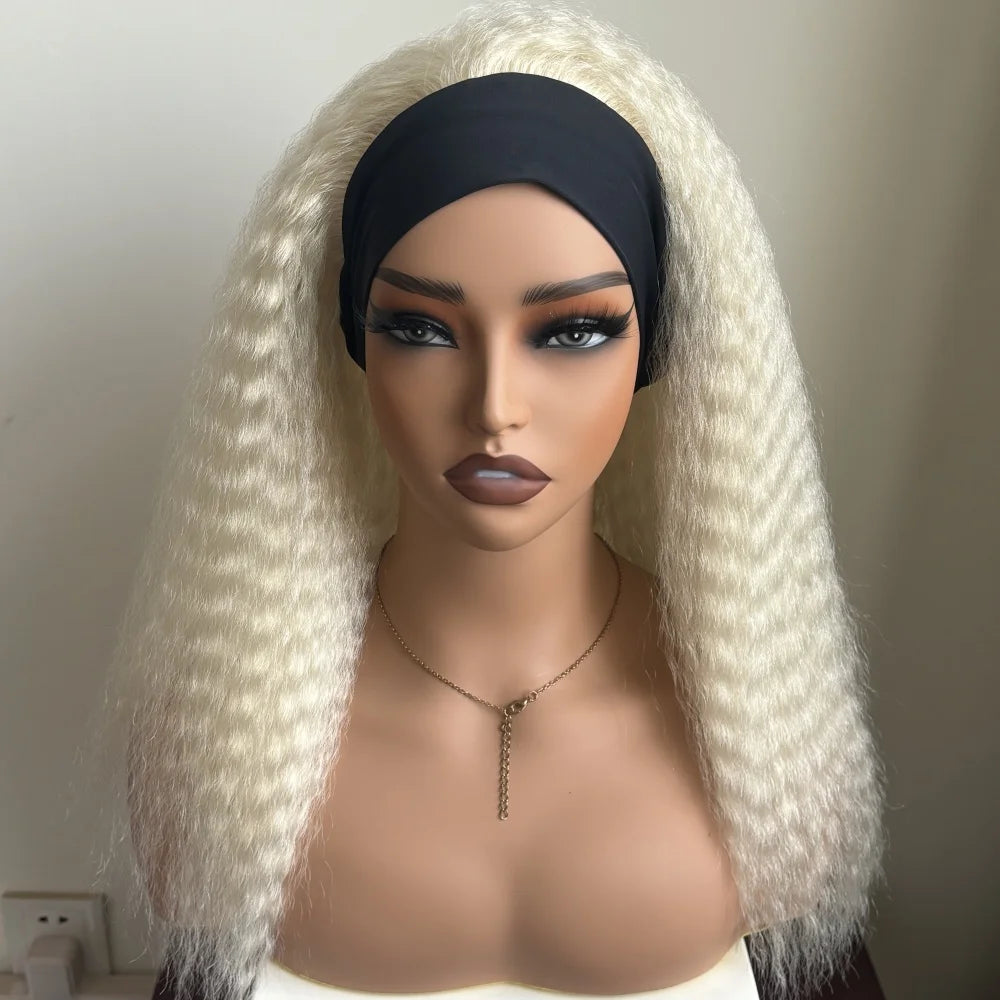 Yaki Straight Synthetic Wig - Blonde Color Available