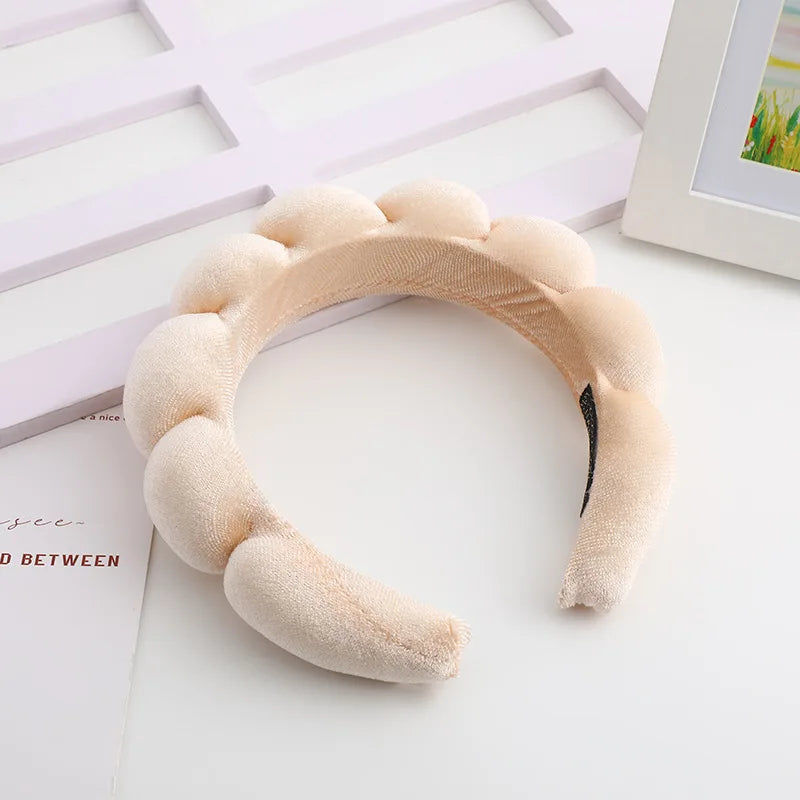 Women's TerryCloth Spa Puffy Sponge Headbands